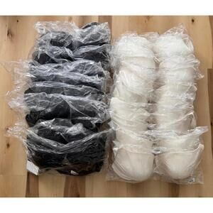 Dream Fit White Black Push Up Assorted Size Bra Lot 20